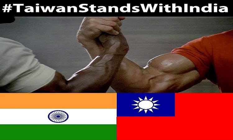 Taiwan shows solidarity with India; unique handshake image shared by @TaiwanNews886