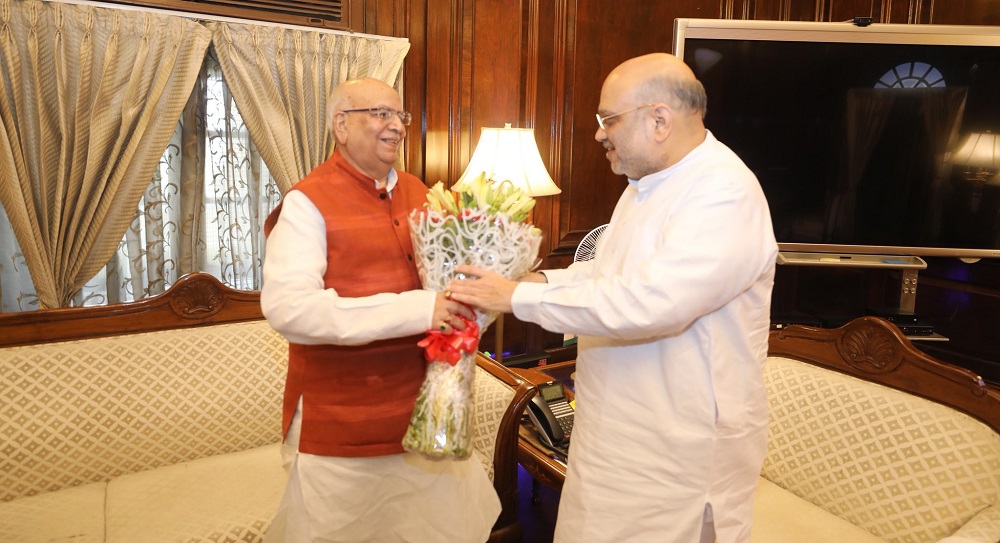 HM Amit Shah expressed his grief over the demise of the Governor of Madhya Pradesh