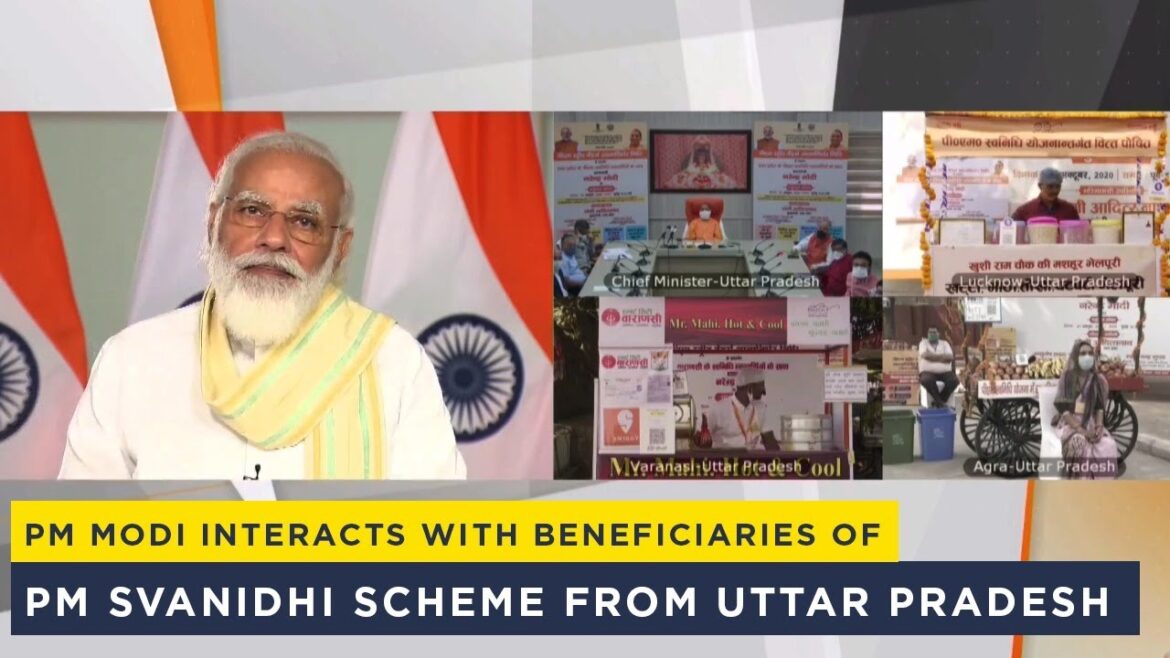 PM @narendramodi interacted with beneficiaries of PM SVANidhi Scheme from UP