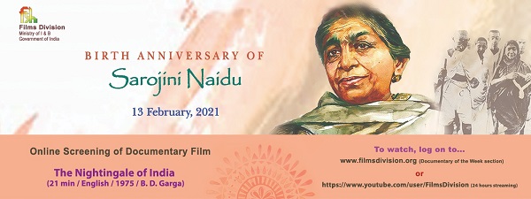 Films Division pays tribute to Sarojini Naidu