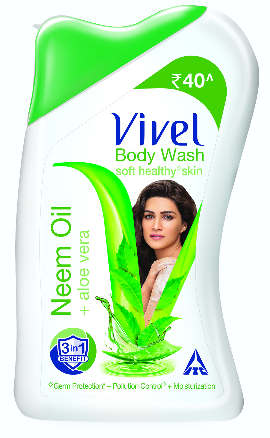 Vivel Neem Oil & Aloe Vera Body Wash gives softness with protection of
