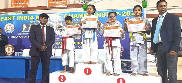 Oorja Samanta wins two Gold Medals in the Second East India Karate Championship 2022