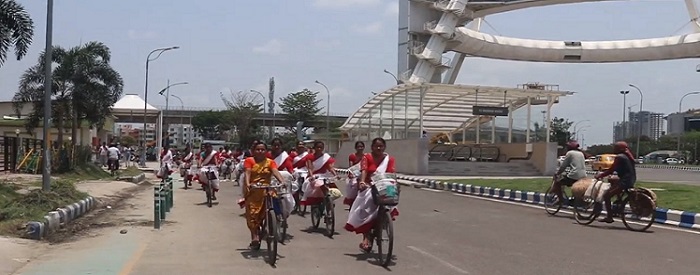 ‘Cycle To Work’ initiative in New Town, Kolkata