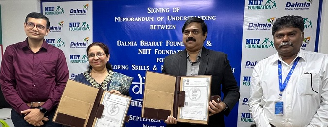 Dalmia Bharat Foundation signs MOU with NIIT Foundation